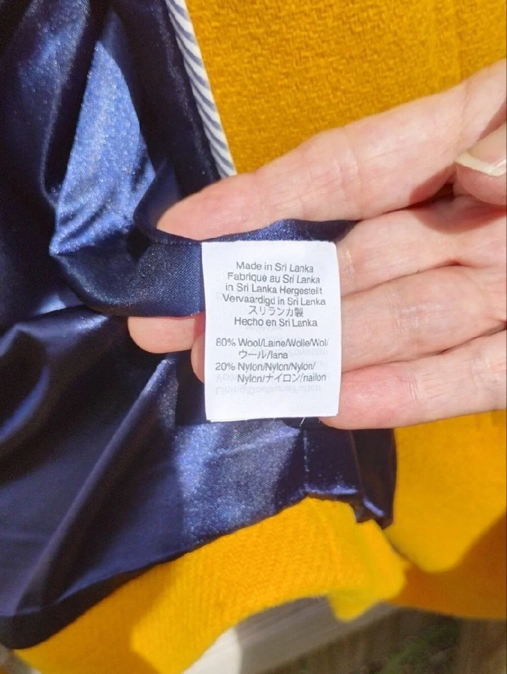 J. Crew Mustard Yellow Stand-Collar Wool Pea Coat